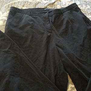 Womens plus black slacks